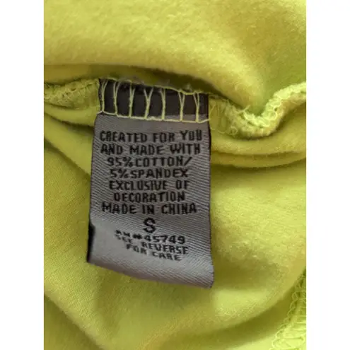 Oleg Cassini Sport Women's Lime Green 3/4 Sleeve Stretch Top Size S