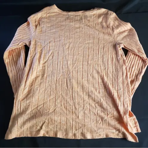 Vera Wang Simply Vera Vera‎ Wang Orange Long Sleeve Blouse Women’s Large