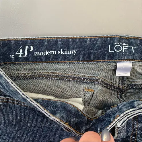 Ann Taylor LOFT Women's Petite Skinny Jeans Blue Size 4 Medium Wash