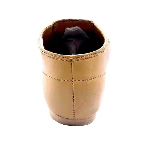 Dance Class Split Sole Jazz Boot Leather Dance Shoes 5 Spandex Inserts Caramel Brown