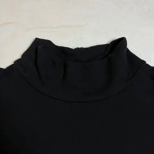 Caslon Mock Neck Sweatshirt Size Medium Minimalist Casual Neutral Layers Cotton