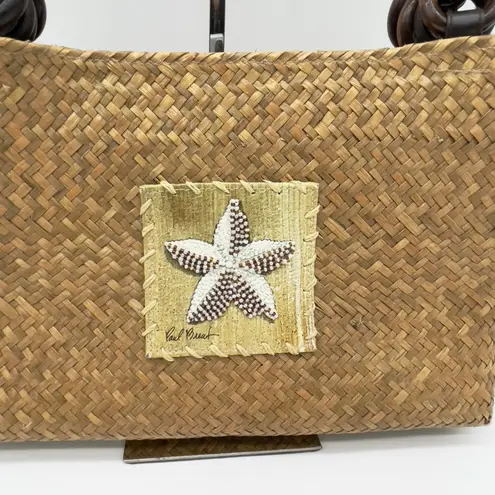 Sun N Sand Womens Shoulder Bag Starfish Woven Tote Coastal Boho Resort Beachy Tan