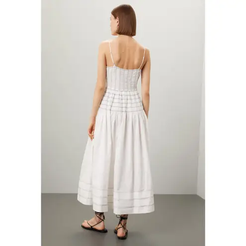 Saylor Adalene Midi Dress Pinstripe Sun Dress Sundress Size XL Preppy