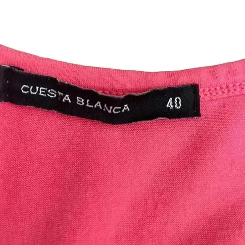 2 for $30 Costa Blanca Pink Racerback Athletic Comfy Tank Top SZ 40 #1279 Size M