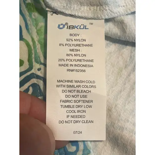 Ibkul Quarter Zip Shirt Womens Size XS Aqua Golf Activewear Long Sleeve UV NWT