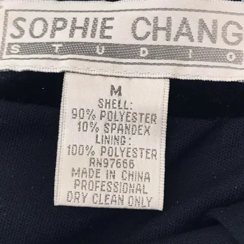 Sophie Chang Velvet Tassel Midi Skirt, Goth Vintage Black Size M