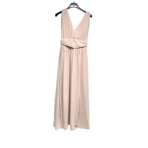 Lulus  Women Pink Heavenly Hues Blush Maxi Dress Size Small