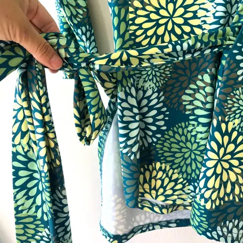 Pattyboutik Stretch Wrap Strap Shirt Top Blouse Mandala Boho Fit Flare Size S