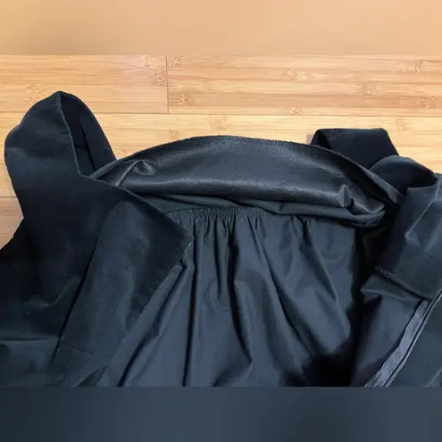 Spiegel Women Sleeveless Little Black Square Neck Corduroy Dress W/Pockets|Sz:14