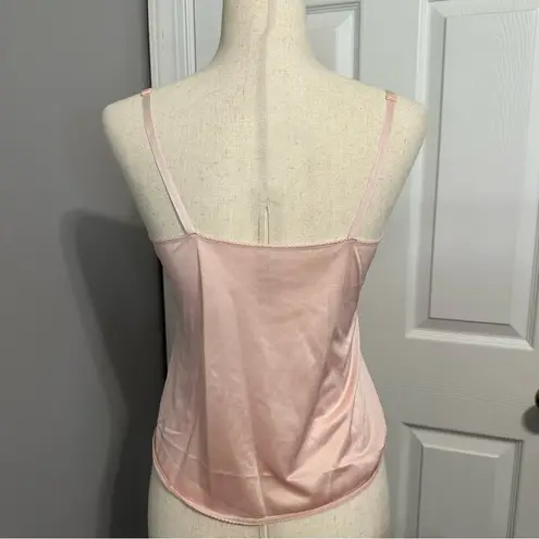 Vintage JC Penny USA Union Made Baby Pink Lace Camisole Size 34