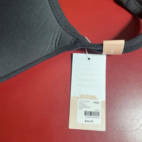 Cacique Bra Lane Bryant Black Full Coverage T-Shirt Padded Underwire 44DD NWT