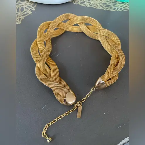 Balenciaga ✨ Vintage Gold Braided Mesh Necklace✨Preloved Circa 1970-Early 80’s