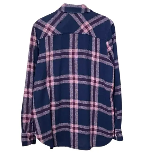 Woolrich  Plaid Flannel L 22” p2p Purple/Pink