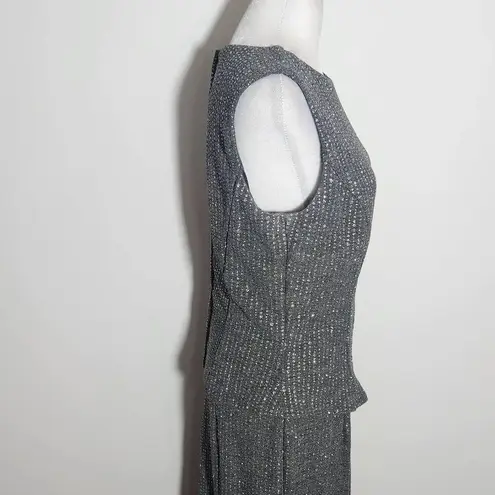 Scott McClintock Gray and Silver Formal Dress Size 10 Wedding Guest Dress