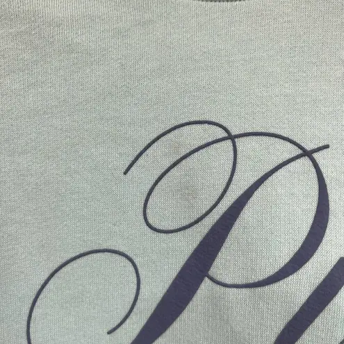 PINK Victoria’s Secret Hoodie XS NWT Mint Blue Crop Script Logo Sweatshirt