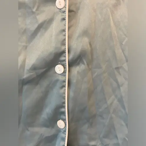 Delicacy Serenedelicacy‎ Women's Satin Button Down Short Sleeve Pajamas Top Size L - Image 9