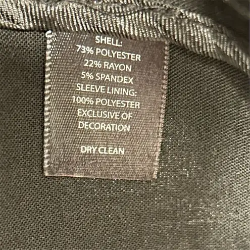 White House | Black Market  Women's Black Ruffle Blazer Formal Jacket