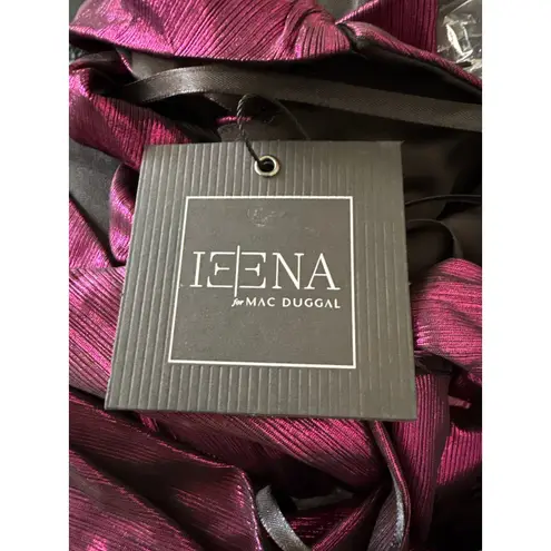 Mac Duggal NWT IEENA Princess Sleeve Cut Out Metallic Gown 27060 Sz 4 $498