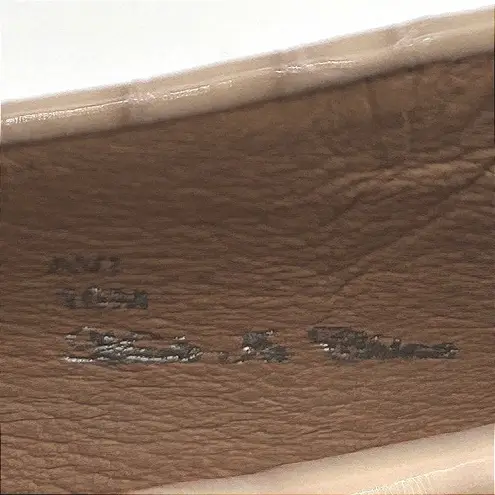 Donald Pliner Women Avi Beige Leather Tassel Block Heel Penny Loafer Shoes Sz 10