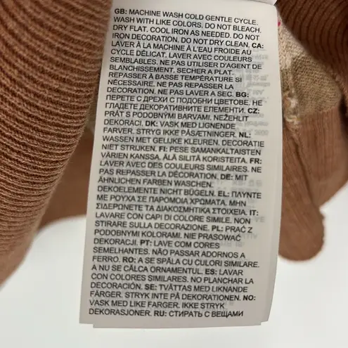 Smartwool Edgewood Boyfriend Striped Crewneck Sweater Almond Women’s Size Medium