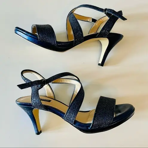 Alex Marie 3/$20 Blue Sparkle Heeled Sandals