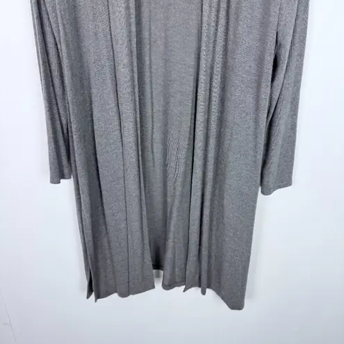 Beyond Yoga NWT High Slits Long Duster Cardigan Heather Gray Size Large L NEW