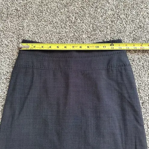 Hugo Boss charcoal gray pencil midi wool/silk skirt size 8