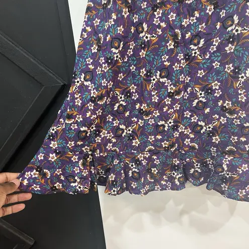 NWOT Band Of The Free Purple Floral Coraline Mini Dress Size Medium