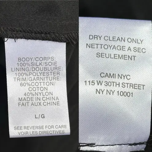 Cami NYC poppy dress in black size large