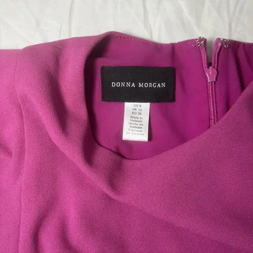 Donna Morgan Raspberry Pink Ruffle Shift Dress 8