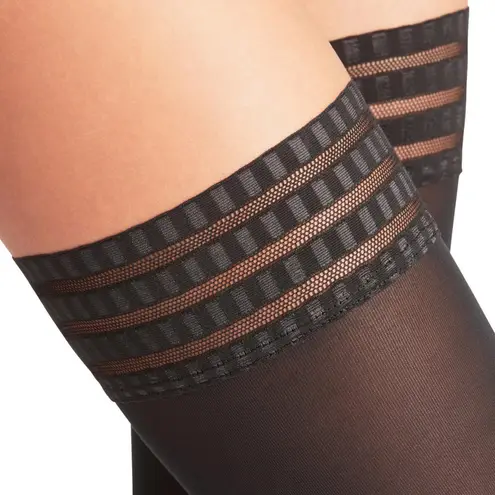 Falke Pure Matt 50 Stay Up Tights, Black Size M/II