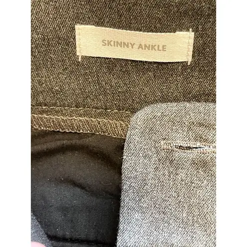 Ann Taylor NWT LOFT Skinny Ankle Twill Gray Slacks Pants 4 Career business casual office