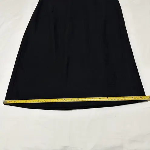 Giorgio Armani Vintage Le Collezioni 100% Wool Black Size 8 Business Skirt