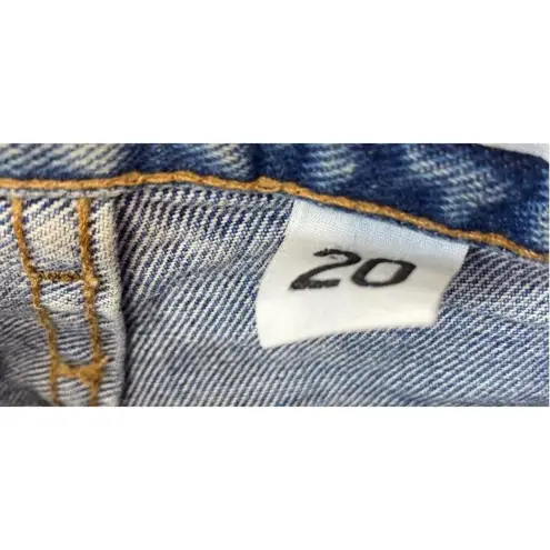 Marithé + François Girbaud Blue Slim Tapered Mom Jeans Size 20 Y2K Vintage Denim