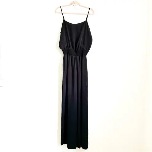 Babaton Aritzia Black Scala Wide leg Jumpsuit Flowy Black sz Medium