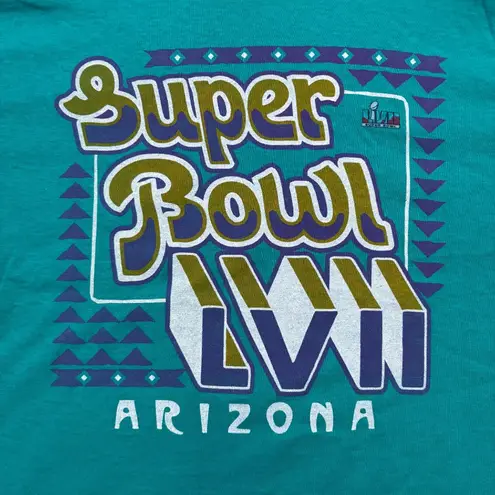 Super Bowl LVII Arizona green crop top, size Medium