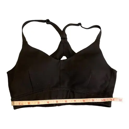 Zella  Black Cutout Back Racerback Removable Pads Padded Sports Bra Size XS