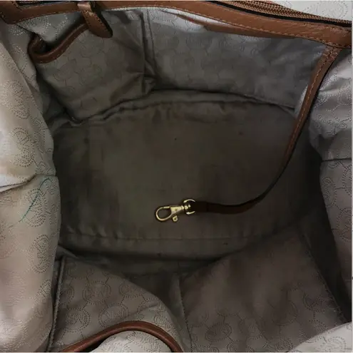 MICHAEL KORS Bedford Pebbled Leather Satchel Bag Brown Versatile Timeles Classic