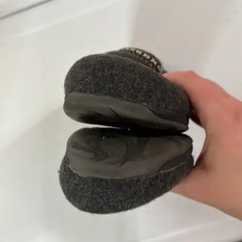 Therafit Classic Heather Women's Wool Clog Slipper in grey size 7.5 / 8 Gray