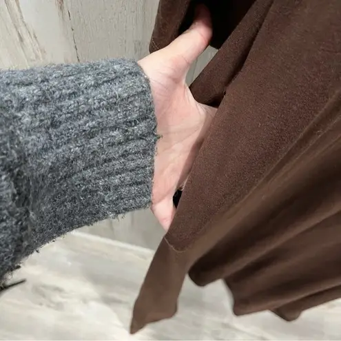 Zenana Premium Brown 3/4 Sleeve Comfy Maxi Dress Pockets Stretchy