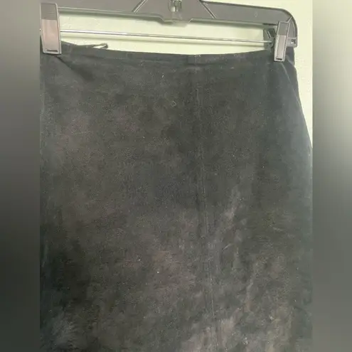 Wallis Black Leather Skirt Whimsy Goth Luxury Uptown Punk Knee