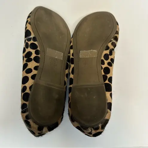 Gap  Women’s Leopard Print Ballet Flat Leather Animal Cheetah Calf Hide Shoes 7.5