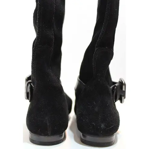 White Mountain Fawn Black Suede Mid-Calf Boots 6 M
