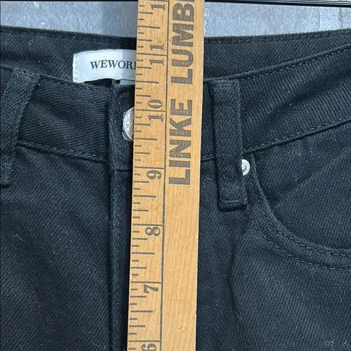 We Wore What Flare in Black Faux Fur Straight Leg Women’s Size 24