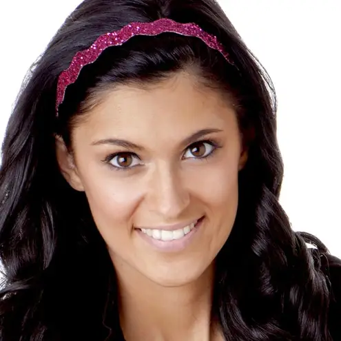 Hipsy Womens Teens Girls Headbands Wave Bling Glitter Adjustable Non Slip 2 Pack Multiple