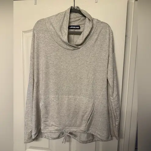 Ink Love & Peace gray cowl neck pullover sweater in heather gray Size XL