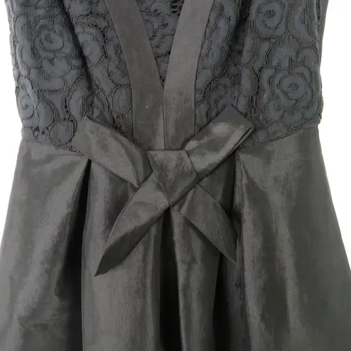 Cynthia Steffe CeCe by Black Lace Satin Mini Dress Size 6