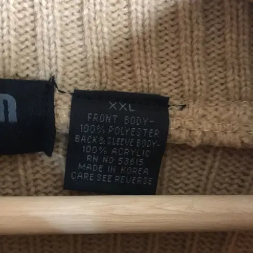 Vtg koman sport outerwear corduroy faux suede oversized sweater dress ladies Size XXL