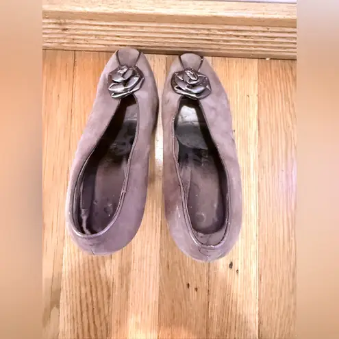 HALSTON VINTAGE!! Cocoa Suede Peep