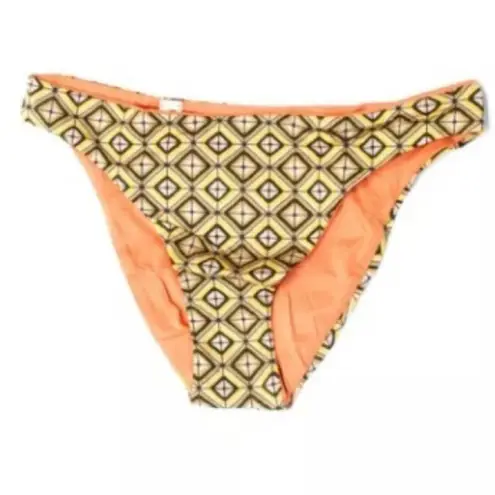 La Perla Studio Geometric Orange Tan Reversible Bikini Swim Bottom 6